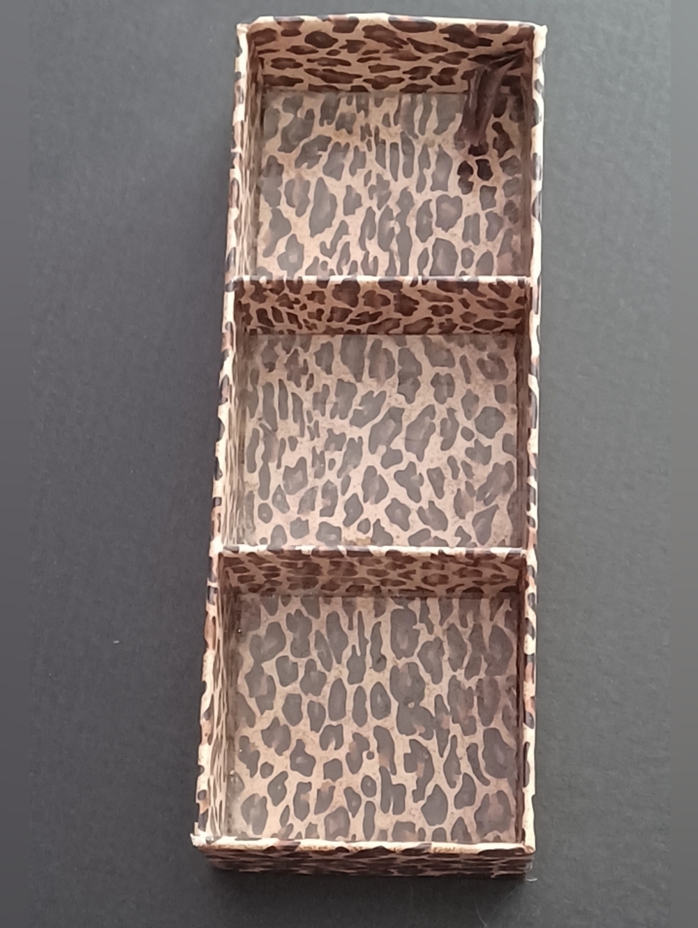 Leopard Vinyl Coated Organizer